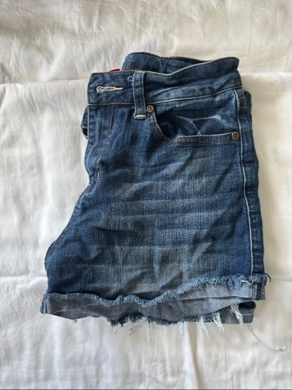 refuge Light Wash Distressed Denim Shorts - Picture 7 of 7